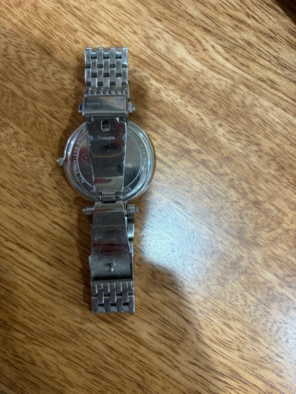 Michael Kors Silver Tone Crystal Bezel Bracelet Watch - Picture 5 of 5